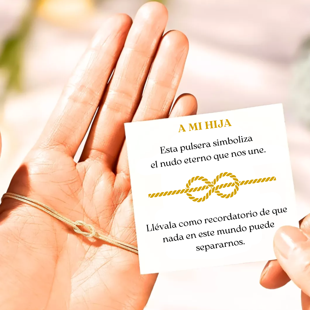 Pulsera Nudo Eterno - A mi hija