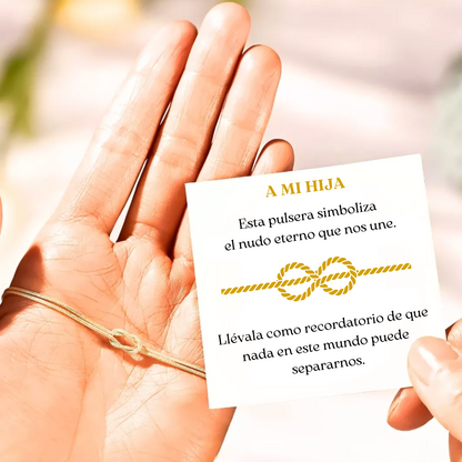 Pulsera Nudo Eterno - A mi hija