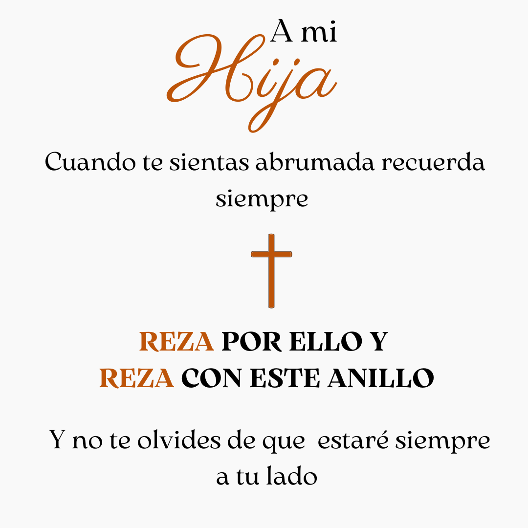 Anillo Bendiciones Oro - A mi Hija