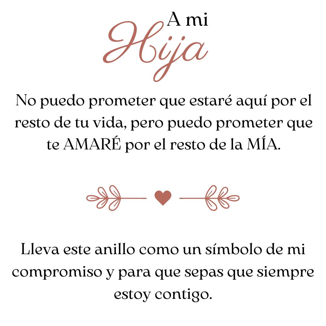 Anillo Promesa Eterna - A Mi Hija