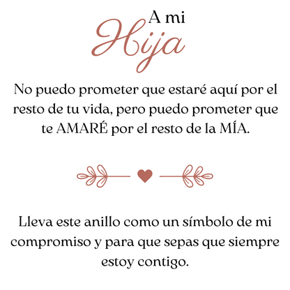Anillo Promesa Eterna - A Mi Hija
