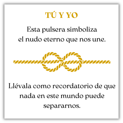 Pulsera Nudo Eterno - Tú y Yo