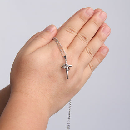 Para mi hijo - Collar con cruz antiestrés